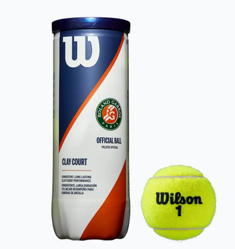 М'ячі для великого тенісу Wilson ROLAND GARROS CLAY CT 3ball