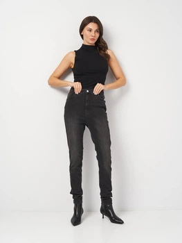Джинсы skinny Monki 652012p06 40 Темно-серые (100000865)