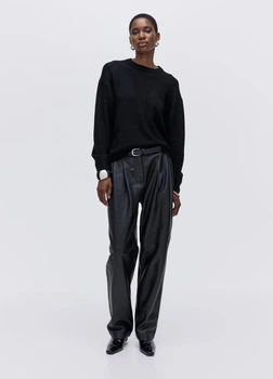 Свитер в составе с шерстью H&M 983240009c42 XL черный (100005315)