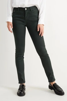 Джинсы slim fit C&A 2209708c43 40 темно-зеленые (100011351)