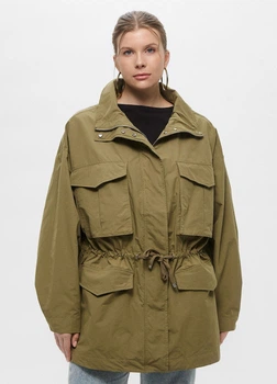 Парка-ветровка H&M 848883002c42 4XL хаки (100000968)