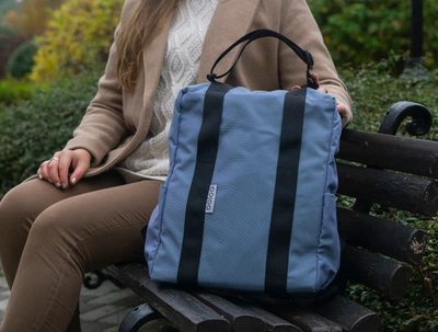 Рюкзак-антикрадій OOLOO Кенгуру mini 40x30x12 см, джинсовий 861/414