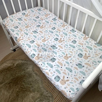 Простынь для детской кроватки 120*60 см на резинке Бязь (SHd103)