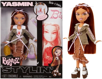 Ігровий набір Bratz Stylin Лялька Ясмін 25 см з аксесуарами (544876) (6900007578646)