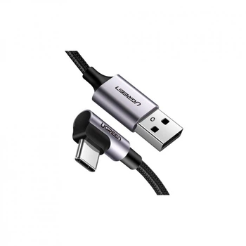 Дата кабель USB 2.0 до USB-C 3.0m 3A US284 90° corner black Ugreen (70255) (324830)