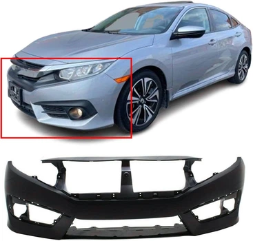 Бампер передний Honda Civic USA 2016- (LKQ) 04711TBAA00ZZ