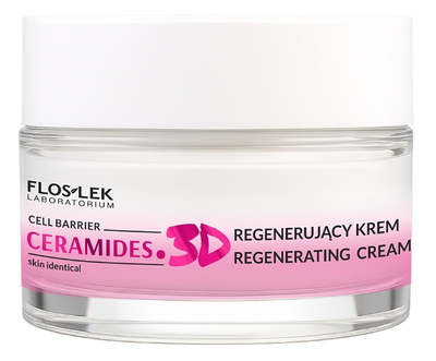 Крем для обличчя легкий Floslek Ceramides.3D регенеруючий 50 мл (5905043025742)