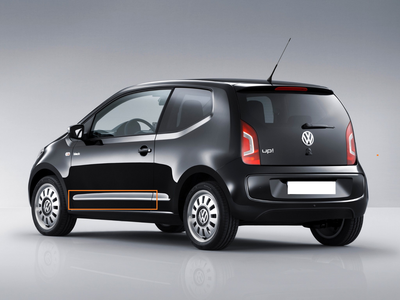 Накладка двери передней левой (хром) Skoda Citigo/VW Up (11-) (FPS). 1S38535152ZZ