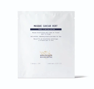 Омолоджуюча біоцелюлозна маска для обличчя Biologique Recherche Caviar Vert 1шт