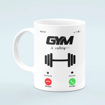 Кружка GYM is Calling 330 мл Белая