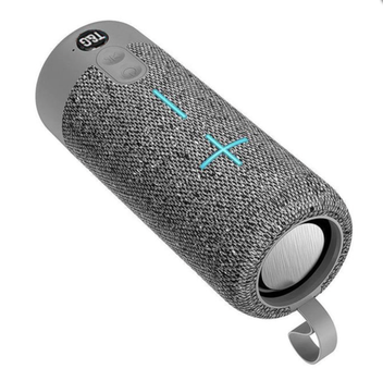 Аккумуляторная Bluetooth колонка - динамик блютуз T&G 10W с FM радио (USB/TF/AUX) Серая