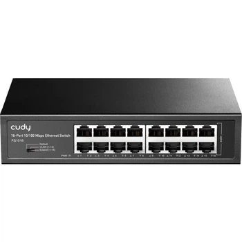 Комутатор Cudy FS1016 16 портовий 10/100M Fast Ethernet 1U металевий корпус