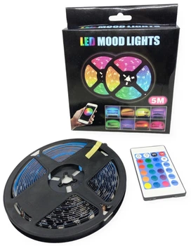 Светодиодная RGB-лента 5050 от USB 5V с Bluetooth 5М Led подсветка управление через телефон Световая лента для интерьеров