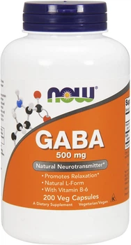 Aminokwas Now Foods Gaba (kwas γ-aminomasłowy) 500 mg 200 kapsułek żelowych (73373900088)