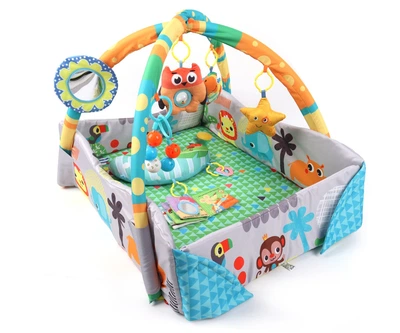 Игровой коврик «Джунгли» 4-в-1 TinyMini JL628-1B