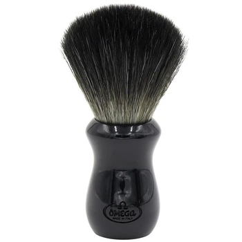 Помазок для гоління Omega 96899 BLACK Hi-Brush Fiber Shaving Brush