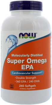 Жирні кислоти Now Foods Super Omega EPA 1200 мг 240 капсул (733739016836)
