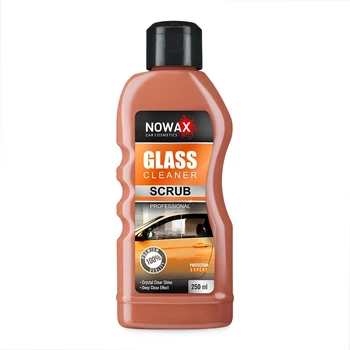 Абразивний очисник Nowax Glass Cleaner Scrub для скляних поверхонь від водного каменя 250мл NX25247