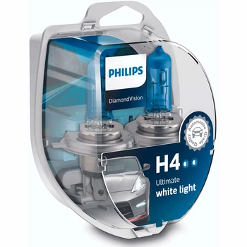 Галогенные лампы Philips H4 DiamondVision 12342DVSP 60/55W P43t