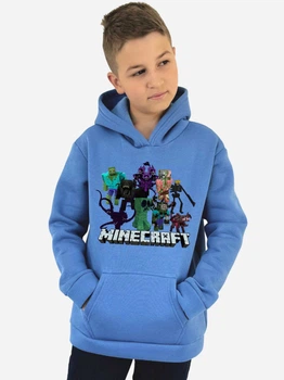 Детское теплое худи для мальчика Спиногрыз Minecraft zombi 10-00702 110 см Голубое (ROZ6501019393)