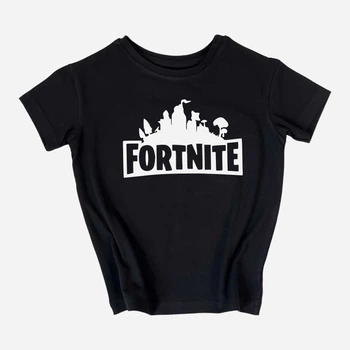 Детская футболка для мальчика Спиногрыз Fortnite №09-0121 134 см Черная (ROZ6400148385)