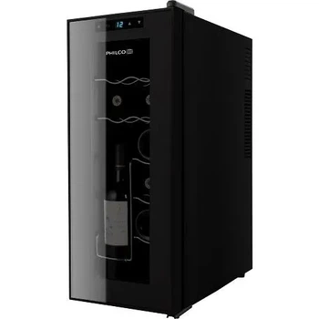 Холодильник Philco для вина, 63.8х25.2х50, 32л, диспл, підсвітка, чорний (00108500)