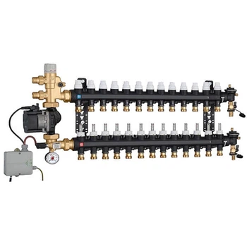 Колектор для теплої підлоги Caleffi UPS 25 60 3/4x3/4 13 контурів