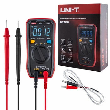 Цифровой мультиметр UNI-T UT123 с ручным выбором диапазонов (600V; 20МОм; 4000мкФ; NCV; проверка диодов) (2341086)