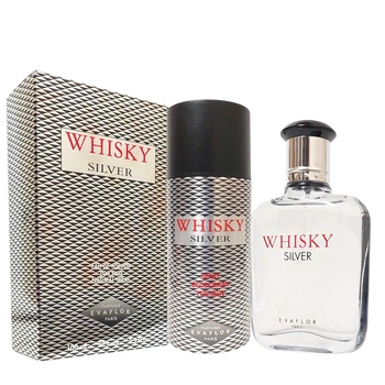 Набір для чоловіків Whisky Silver Туалетна вода чоловіча 100 мл Дезодорант 150 мл