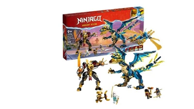 Конструктор Ninjago Стихийный дракон против робота Императрицы на 1038 деталей (11096)