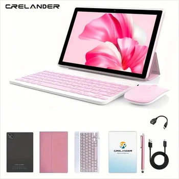 Планшет Crelander T30 Pro 6GB/128GB LTE з клавіатурою з мишкою рожевий