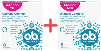 Упаковка тампонов o.b. ProComfort Mini 8 шт х 2 пачки (3574660142303/3574661331133-1)