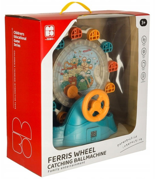Zabawka edukacyjna KIK Diabelski młyn karuzela z kierownicą łapanie piłek (5903039763227)