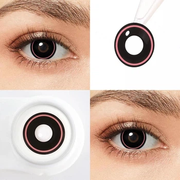 Чорні контактні лінзи ELITE Lens Спейс 2 шт