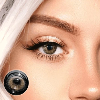 Коричневі контактні лінзи ELITE Lens Айс фешн браун2 шт