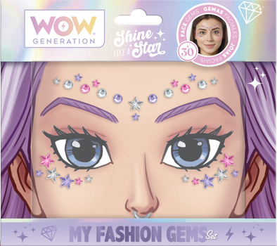 Набор стразов для лица Wow Generation в ассортименте Фиолетовая упаковка (WOW00099-1)