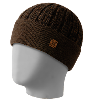 Шапка мужская из пряжи VANCOUVER One Size (56-60) Коричневый / Коричневый