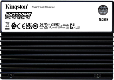 SSD диск Kingston DC3000ME 15.36TB U.2 PCIe 5.0 x4 3D eTLC (SEDC3000ME/15T3)