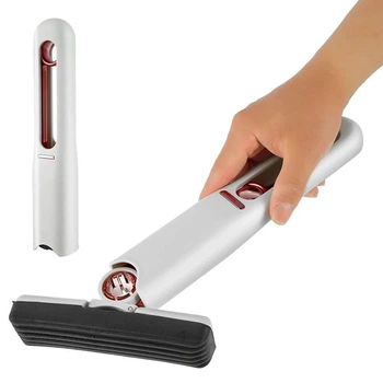 Портативне диво міні швабра MINI MOP, легка, для прибирання будинку, авто, з додатковою губкою Біла 0096