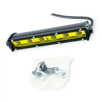 Фара дополнительная LED прямоугольная 180х28х45 (Д, В, Ш) 18W желтая бок. крипление BLASKAR
