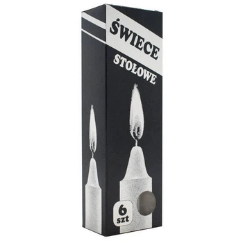 Свічка столова Swiece Stolowe 160 мм 6 шт (0869)