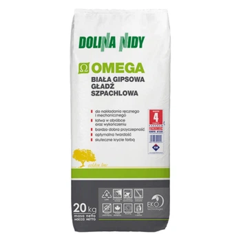 Шпаклевка гипсовая финишная белая DOLINA NIDY OMEGA 20 кг