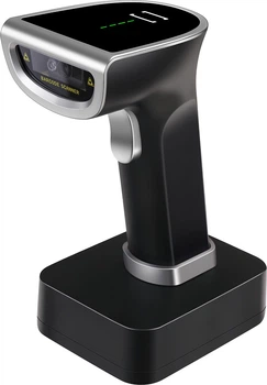 Беспроводной сканер 1D 2D штрих-кодов Action YHD-6800DB 2.4 GHz, Bluetooth, с зарядной базой