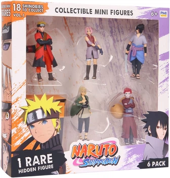 Делюкс-набір з 6 колекційних фігурок Naruto одна фігурка-сюрприз У центрі Сакура Харуно (NSH2060-4)