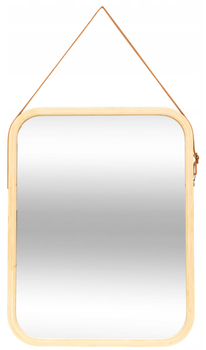 Lustro wiszące 5five Simply Smart Marron prostokątne 45 x 35 cm Bambusowe (3560233552471)