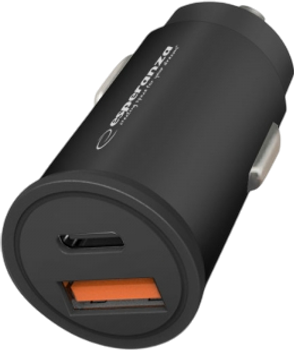 Автомобільний зарядний пристрій Esperanza 20 Вт USB-C PD + USB-A QC 3.0 18 Вт EZC111K (5901299960639)