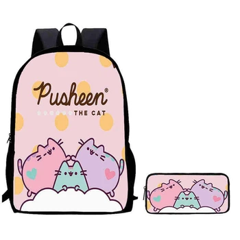 Школьный рюкзак Пушин Pusheen the Cat с пеналом 6-12 лет