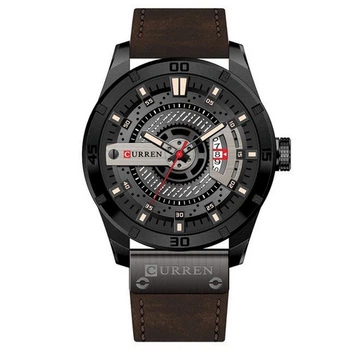 Наручний годинник Curren 8301 Black-Dark Brown