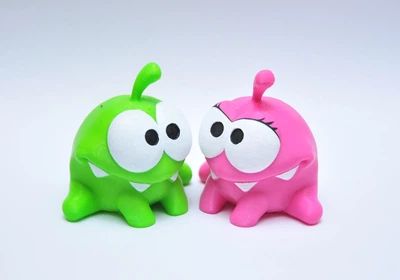 Набір фігурок Ам Ням + Ам Няша Om Nom Cut the Rope omnom амням нямням ням ням