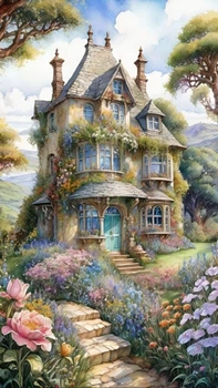 Алмазная мозаика ColorArt 30x50 Весна + голограммные алмазики TP916
